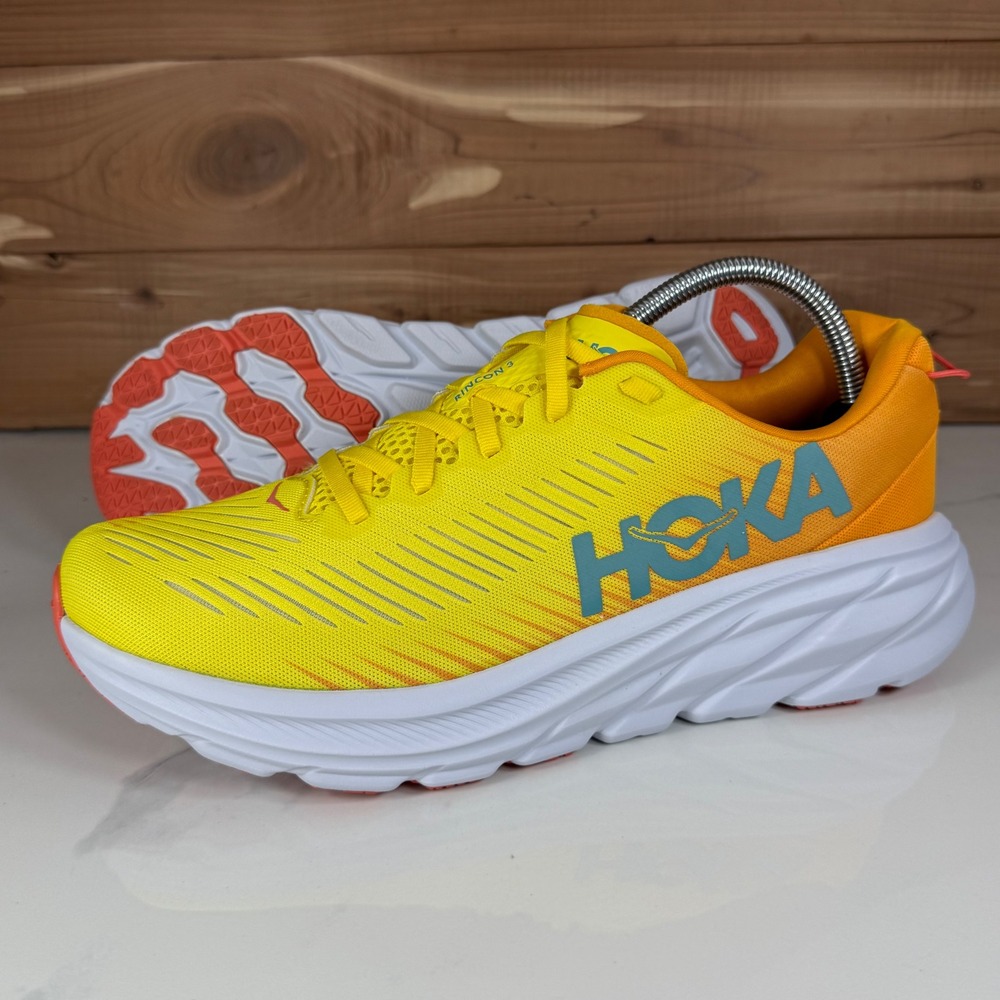 Hoka One One Rincon 3 Running Shoes lluminating Radiant Yellow 1119395 Mens 9D